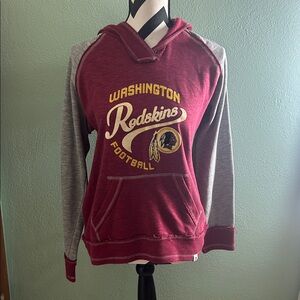 Washington Redskins Maroon and Gray Women's Hoodie